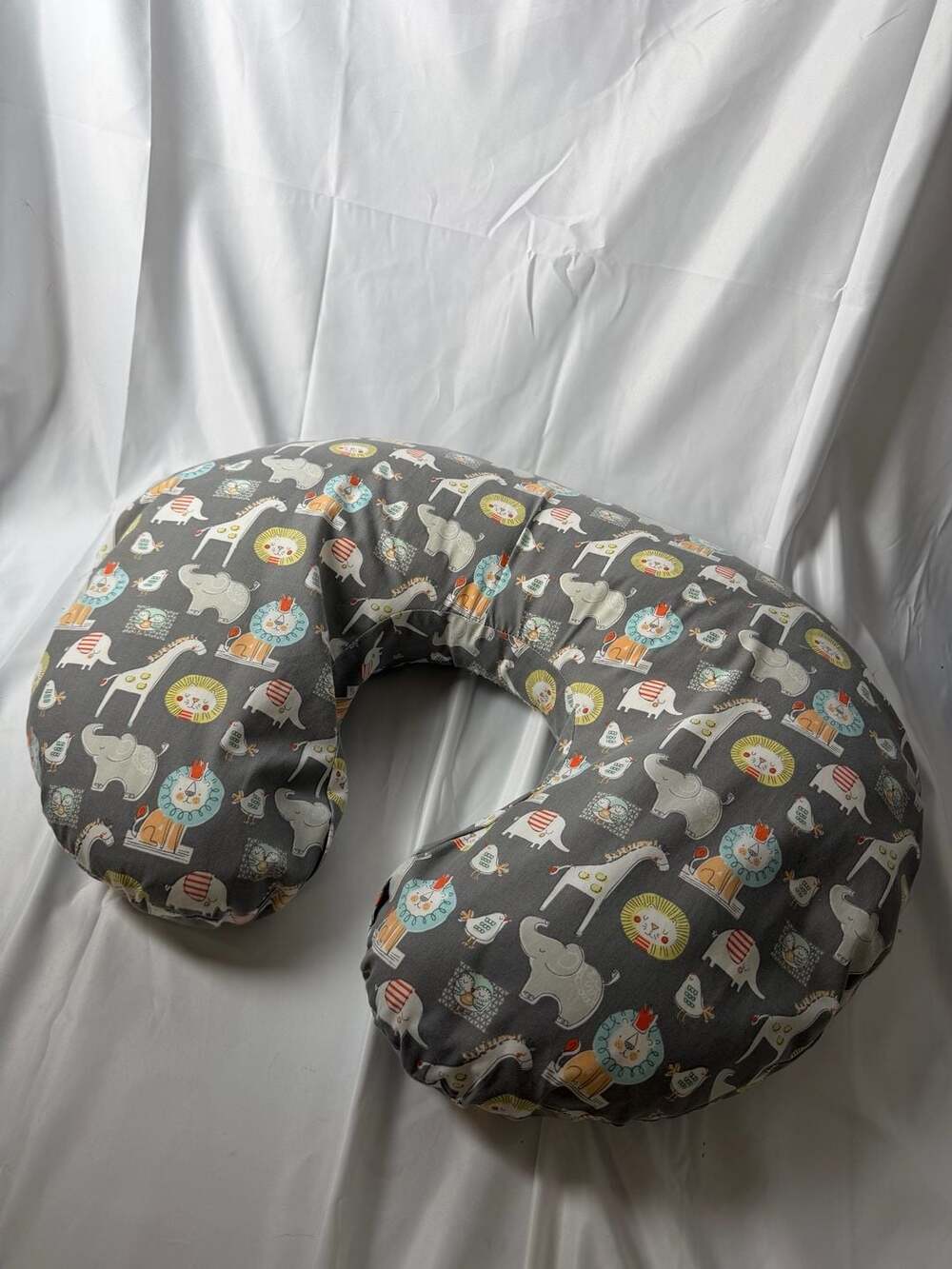 Boppy Nursing and Infant Support Pillow with Safari Animal Print Cover